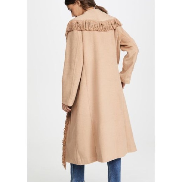 Line and Dot Fringe Coat - Picture 3 of 9